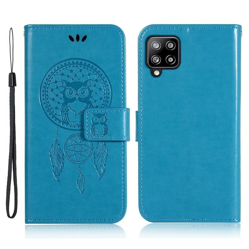 Dream PU kožené peněženkové pouzdro na mobil Samsung Galaxy A22 4G - modré