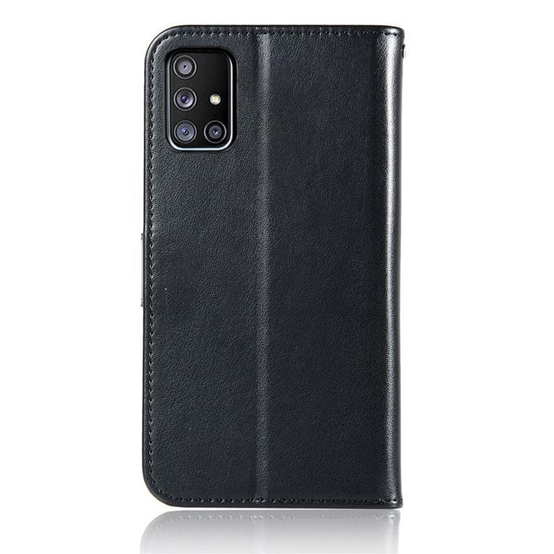 Dream PU kožené peněženkové pouzdro na mobil Samsung Galaxy A51 5G - černé