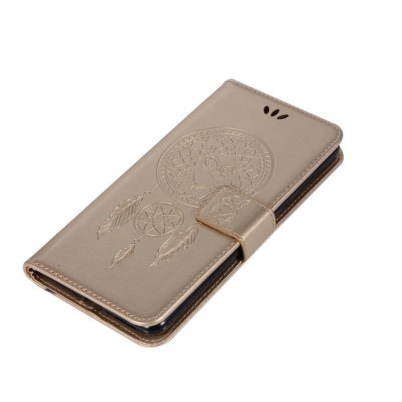 Dream PU kožené peněženkové pouzdro na mobil Samsung Galaxy S20 Ultra - zlaté