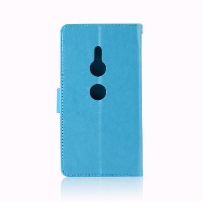 Dream PU kožené peněženkové pouzdro pro Sony Xperia XZ3 - modré