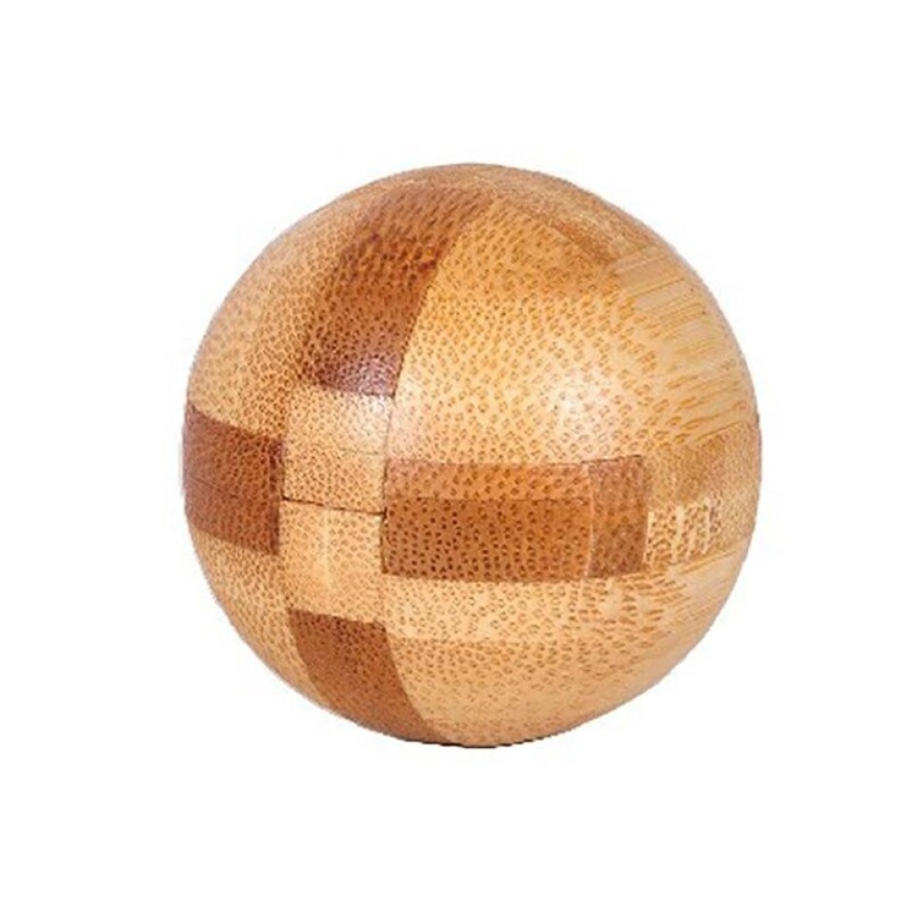 Dřevěný mini logický hlavolam (4,5 × 4,5 cm) pro děti i dospělé - tvar A