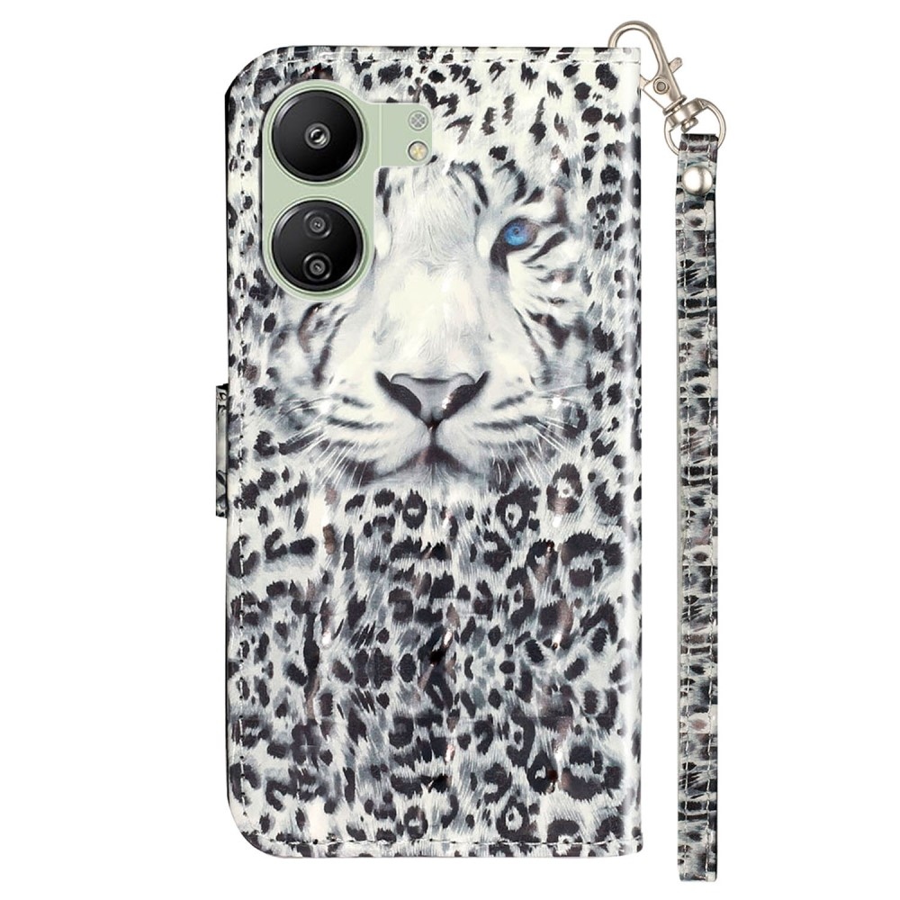 Decor knížkové pouzdro pro Xiaomi Poco C65/Redmi 13C - leopard