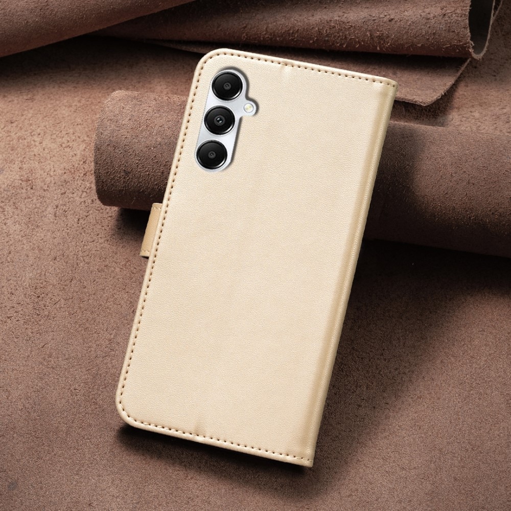 Clover knížkové pouzdro na Samsung Galaxy A56 5G - zlaté