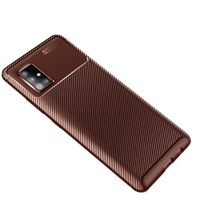Drop odolný gelový obal pro mobil Samsung Galaxy A51 5G - hnědý