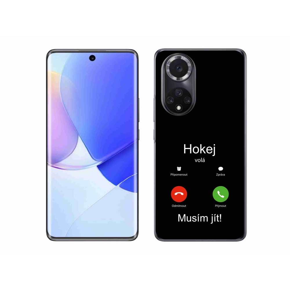 Gelový kryt mmCase na Huawei Nova 9 - hokej volá černé pozadí
