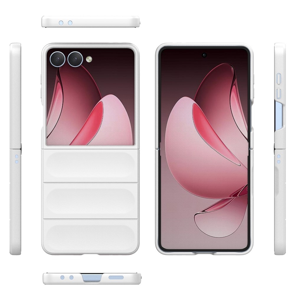 Rugg odolný gelový obal na Samsung Galaxy Z Flip7 5G - bílý