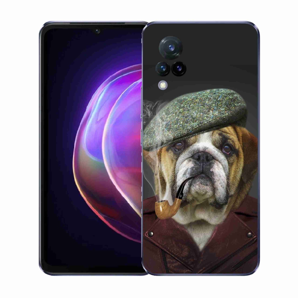 Gelový kryt mmCase na Vivo V21 4G/5G - pes s fajfkou