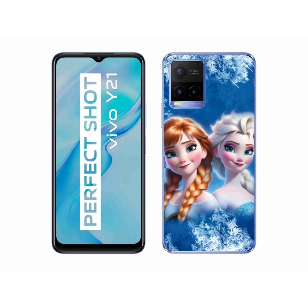 Gelový kryt mmCase na Vivo Y21/Y21s/Y33s - ledové království 2