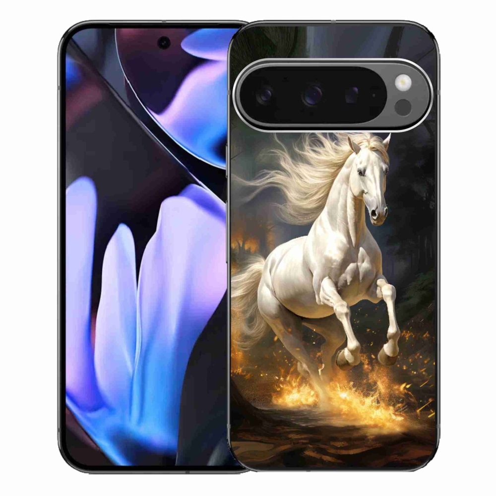 Gelový kryt mmCase na Google Pixel 9 Pro XL - bílý kůň 2