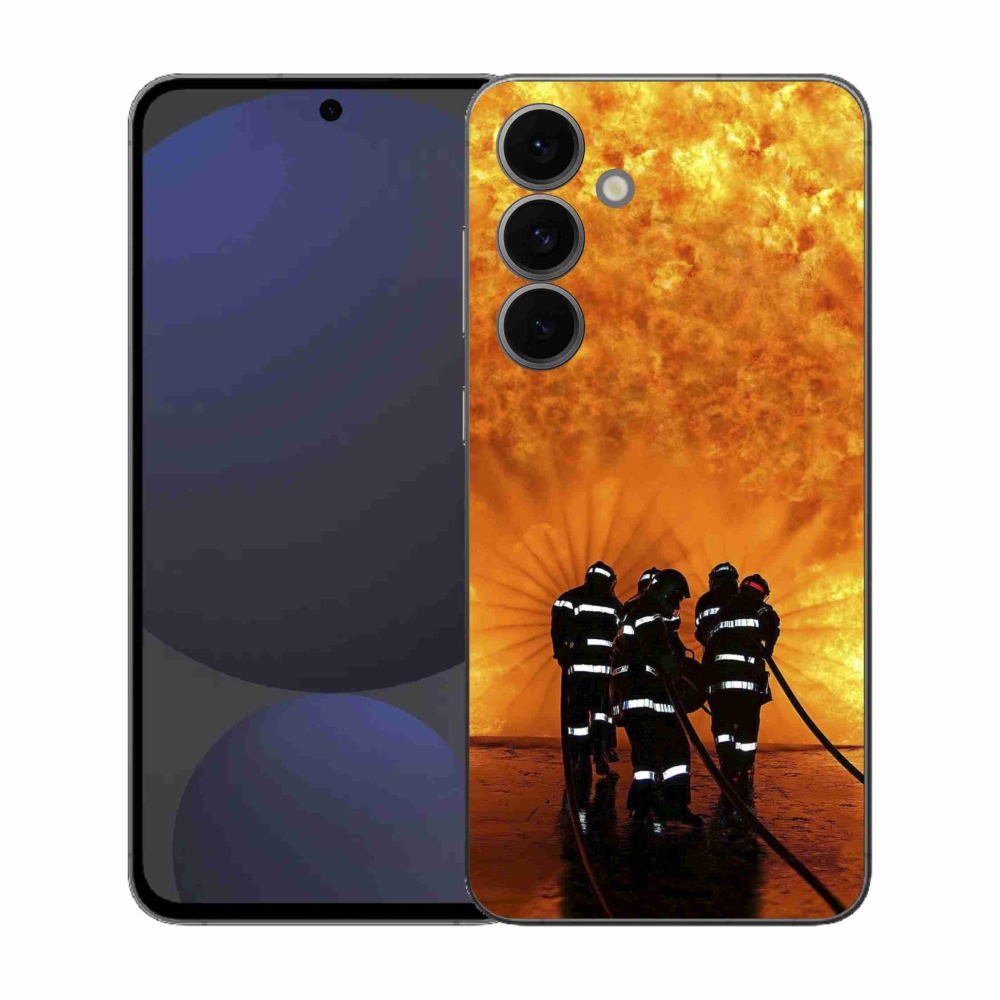 Gelový kryt mmCase na Samsung Galaxy S25 FE - požár