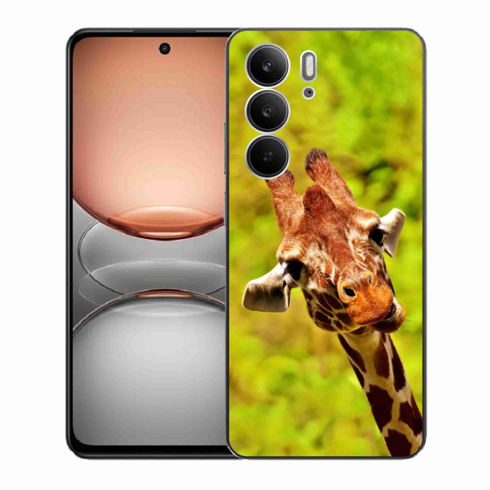 Gelový kryt mmCase na Realme C75 - žirafa