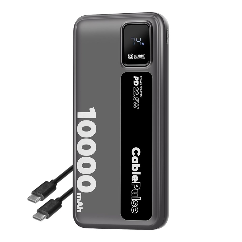 OBAL:ME CablePulse Powerbanka 10000mAh 22,5W Black