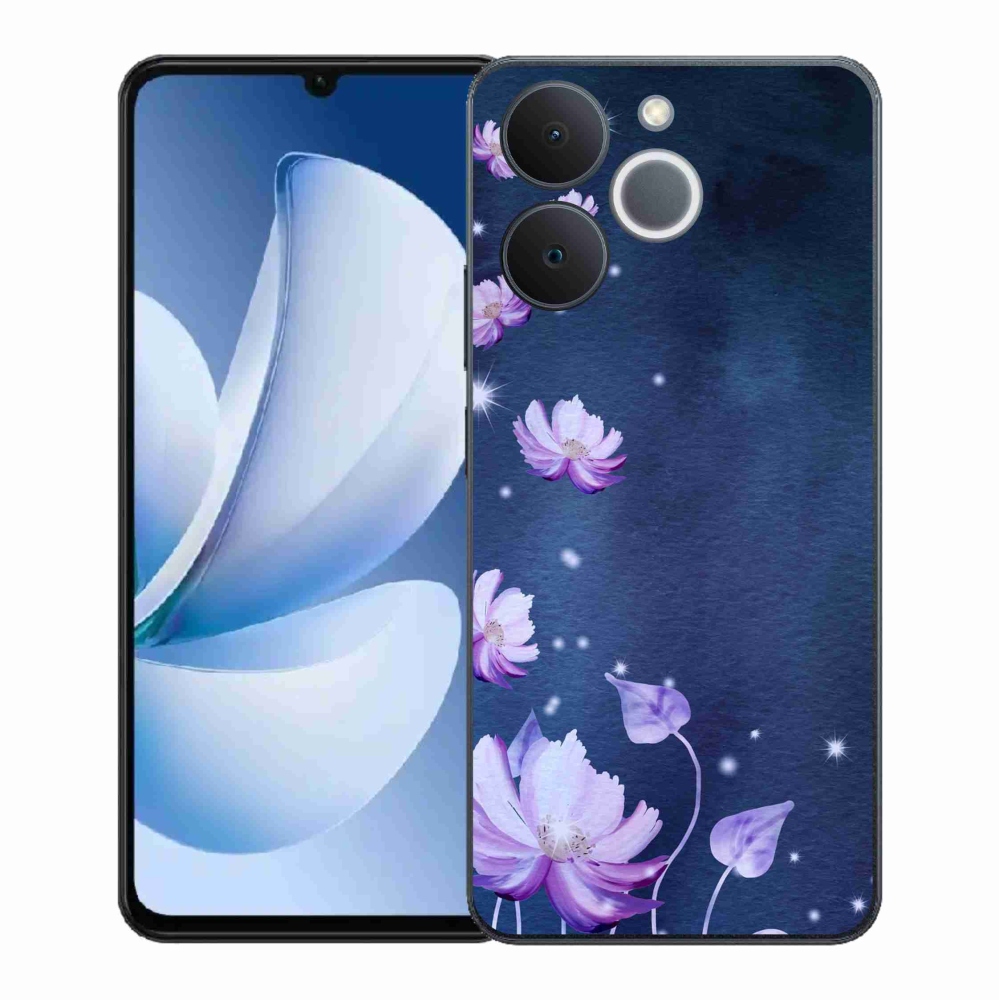 Gelový kryt mmCase na Realme Note 70T - padající květy