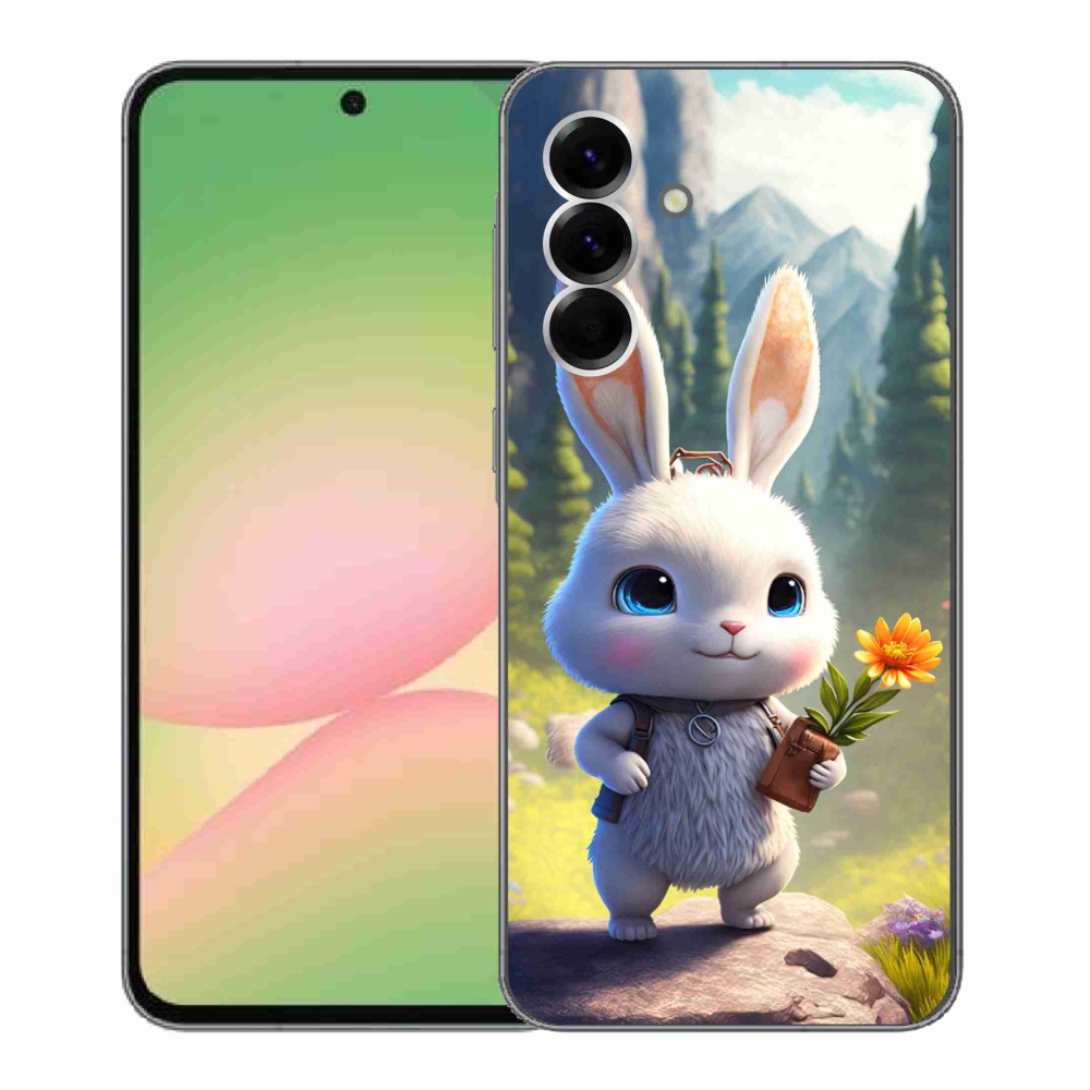 Gelový kryt mmCase na Samsung Galaxy A56 5G - roztomilý králíček