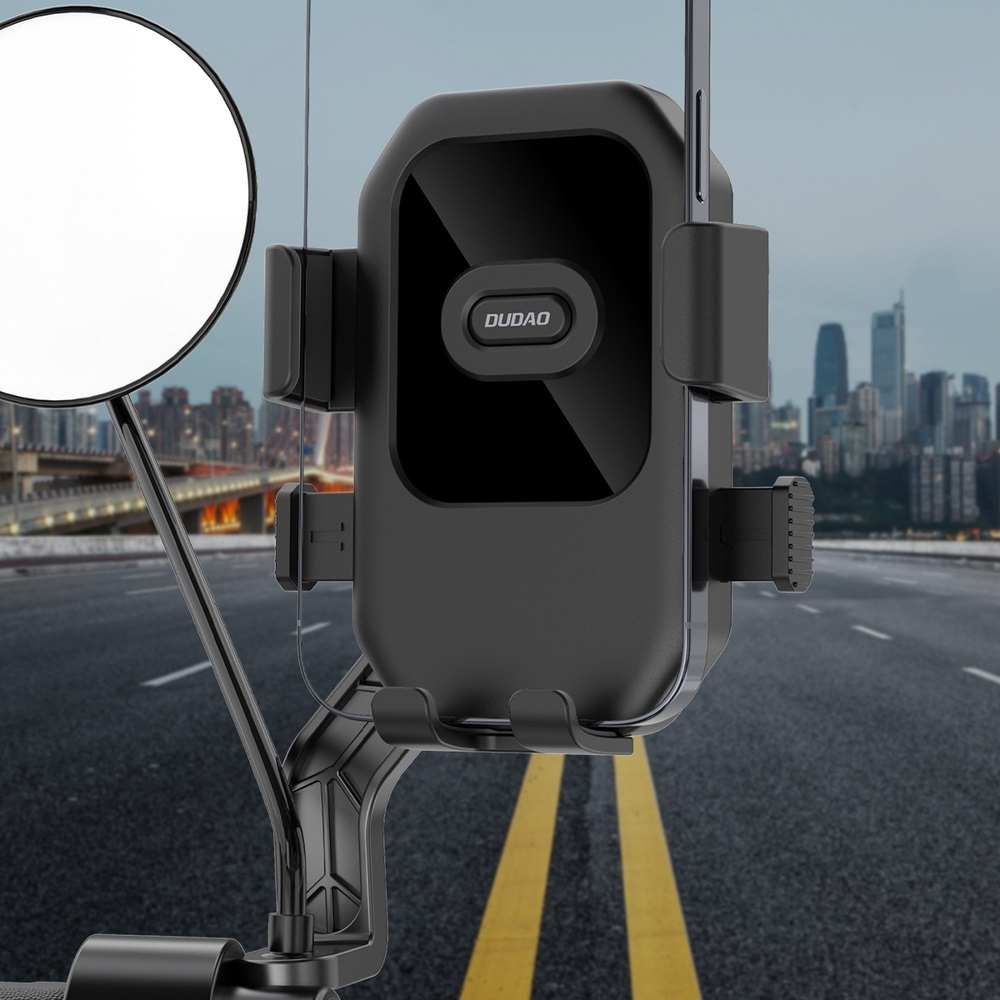 Dudao F7 držák na motorku, kolo a koloběžku - černý