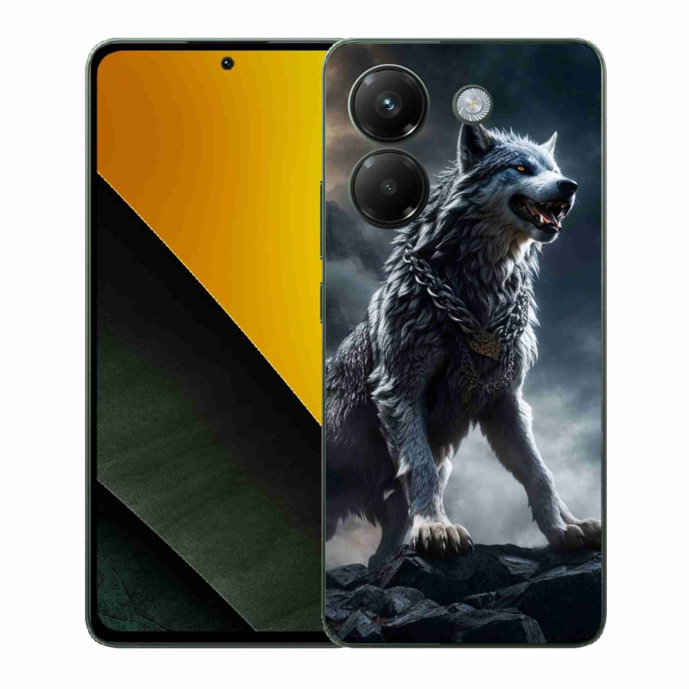 Gelový kryt mmCase na Xiaomi Poco M7 Pro 5G - vlk 1