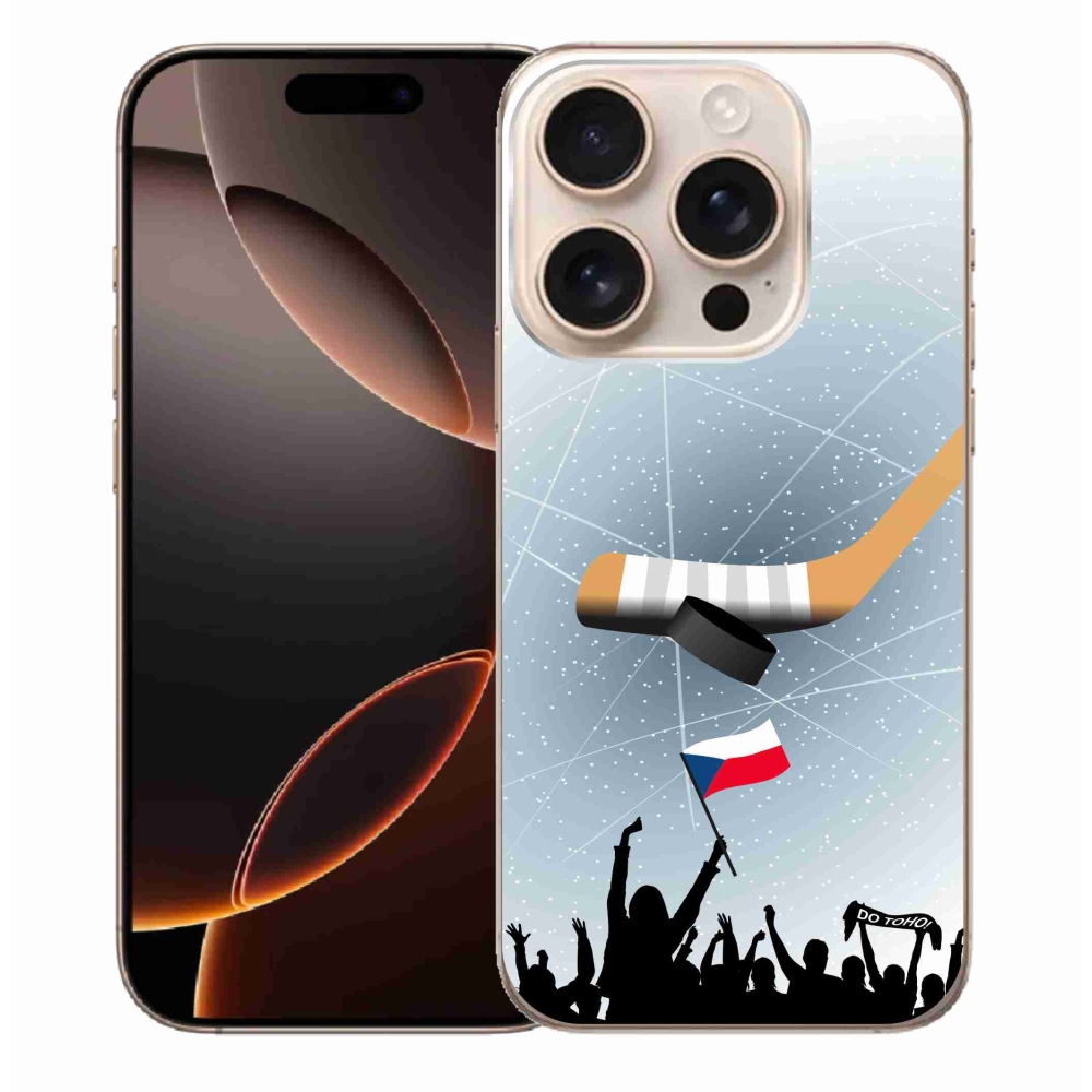 Gelový kryt mmCase na iPhone 16 Pro Max - fanoušci hokeje