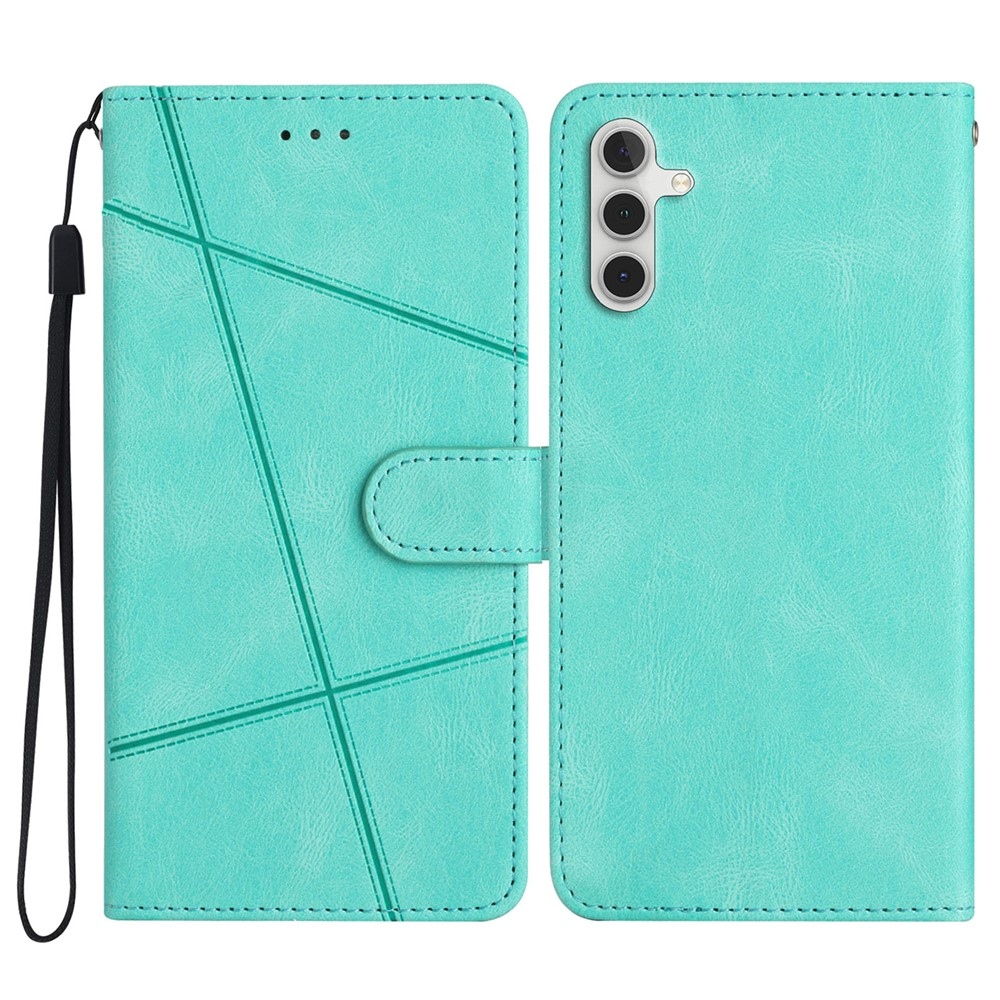 Line knížkové pouzdro na Samsung Galaxy S25 FE - modrozelené