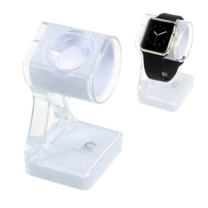 DuoColor plastový stojánek pro nabíjení Apple Watch - bílý
