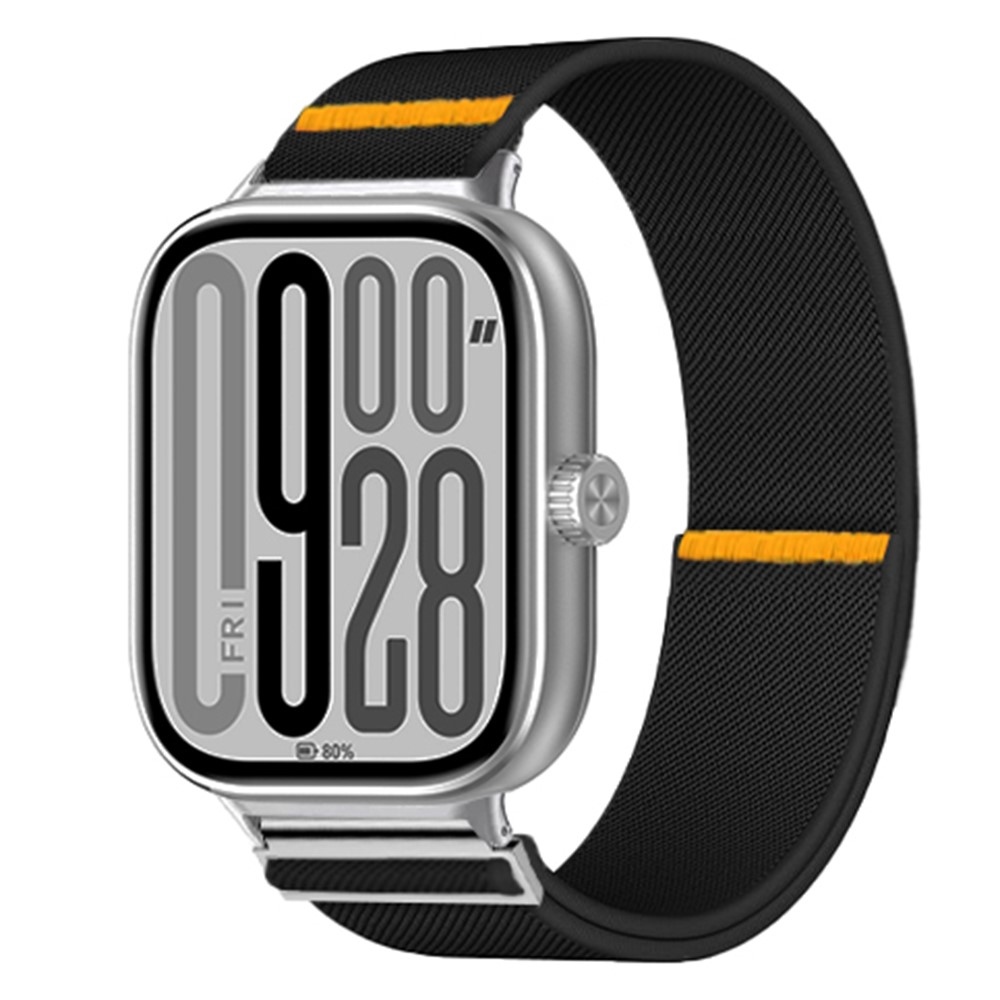 Durab nylonový elastický řemínek na Xiaomi Smart Band 10 Pro/9 Pro/8 Pro/Redmi Watch 6/5/4 - černý