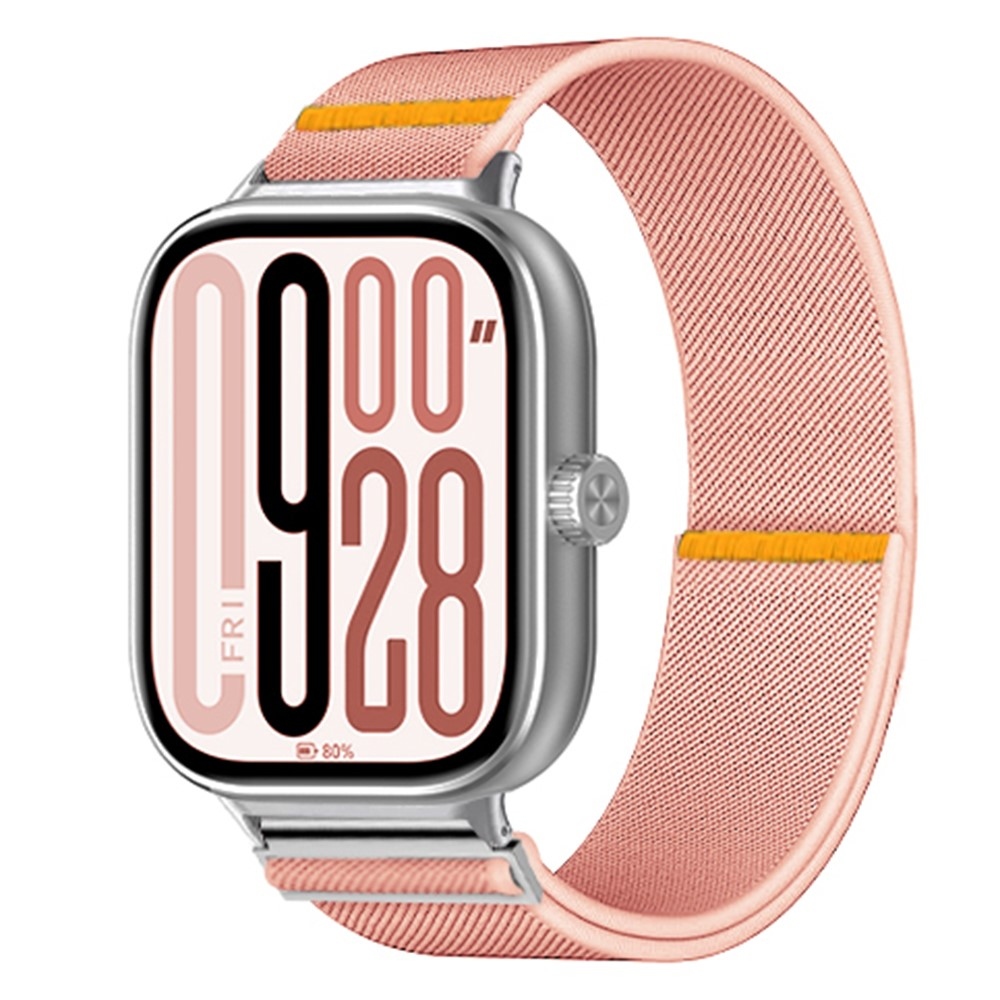 Durab nylonový elastický řemínek na Xiaomi Smart Band 10 Pro/9 Pro/8 Pro/Redmi Watch 6/5/4 - růžový