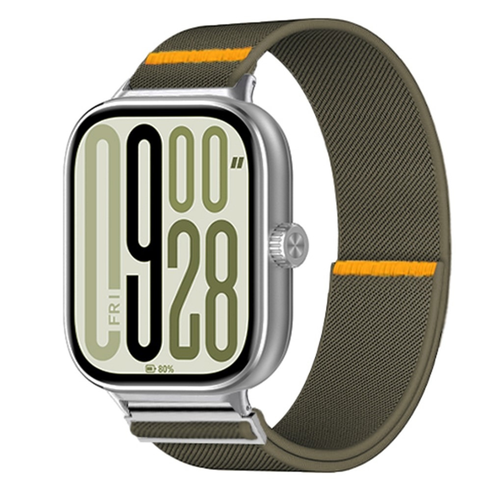 Durab nylonový elastický řemínek na Xiaomi Smart Band 10 Pro/9 Pro/8 Pro/Redmi Watch 6/5/4 - zelený