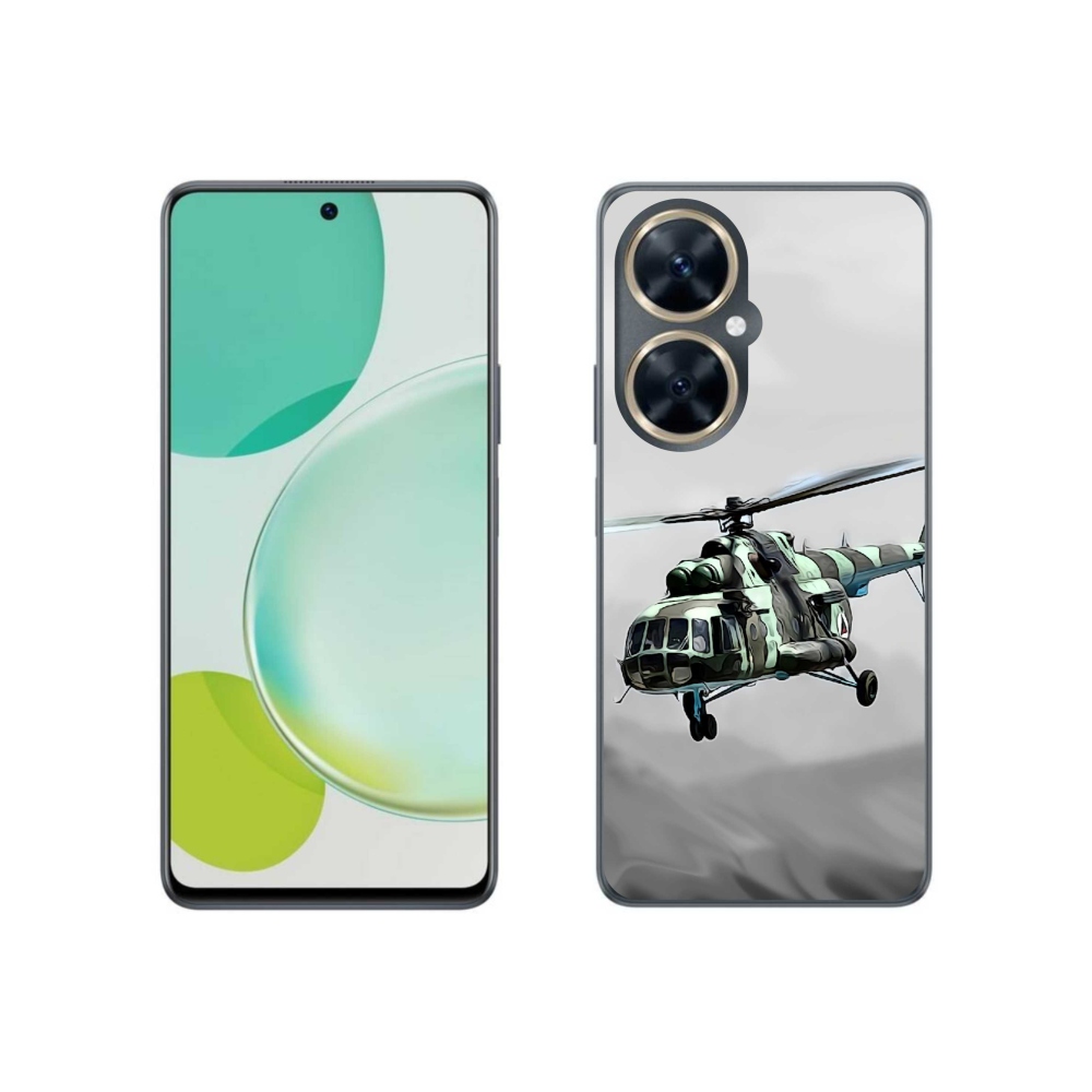Gelový kryt mmCase na Huawei Nova 11i - vojenský vrtulník