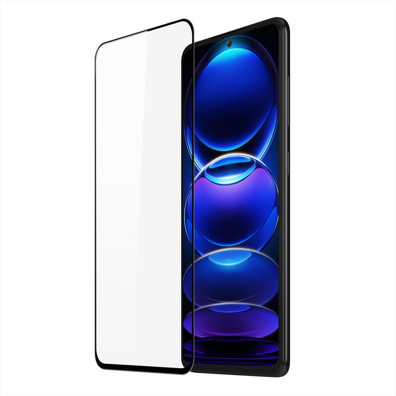 DUX celoplošné tvrzené sklo na Xiaomi Redmi Note 12 4G - černé