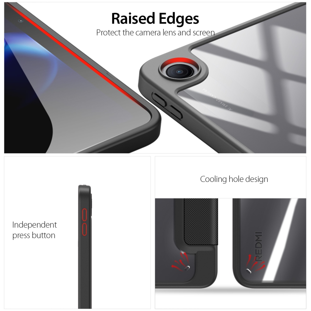 DUX chytré zavírací pouzdro na tablet Xiaomi Redmi Pad 2 9.7 - černé