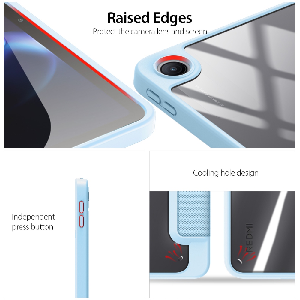 DUX chytré zavírací pouzdro na tablet Xiaomi Redmi Pad 2 9.7 - modré