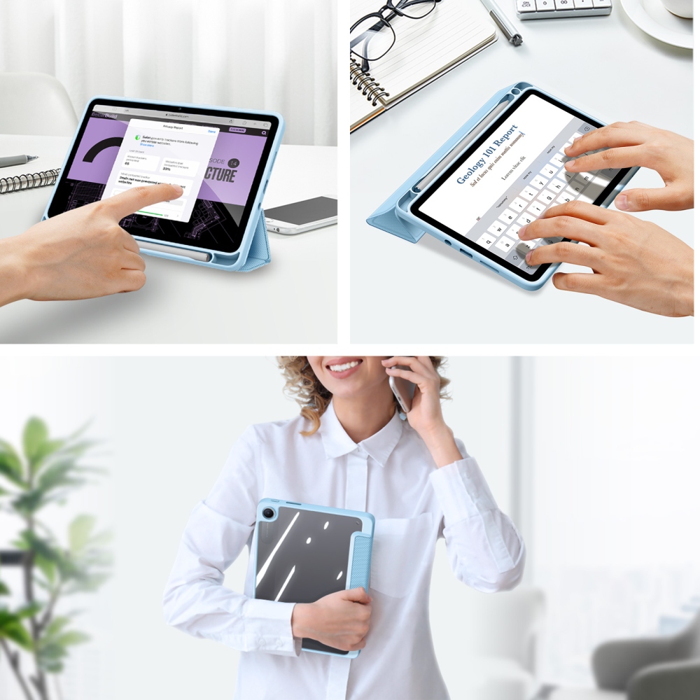 DUX chytré zavírací pouzdro na tablet Xiaomi Redmi Pad 2 9.7 - modré