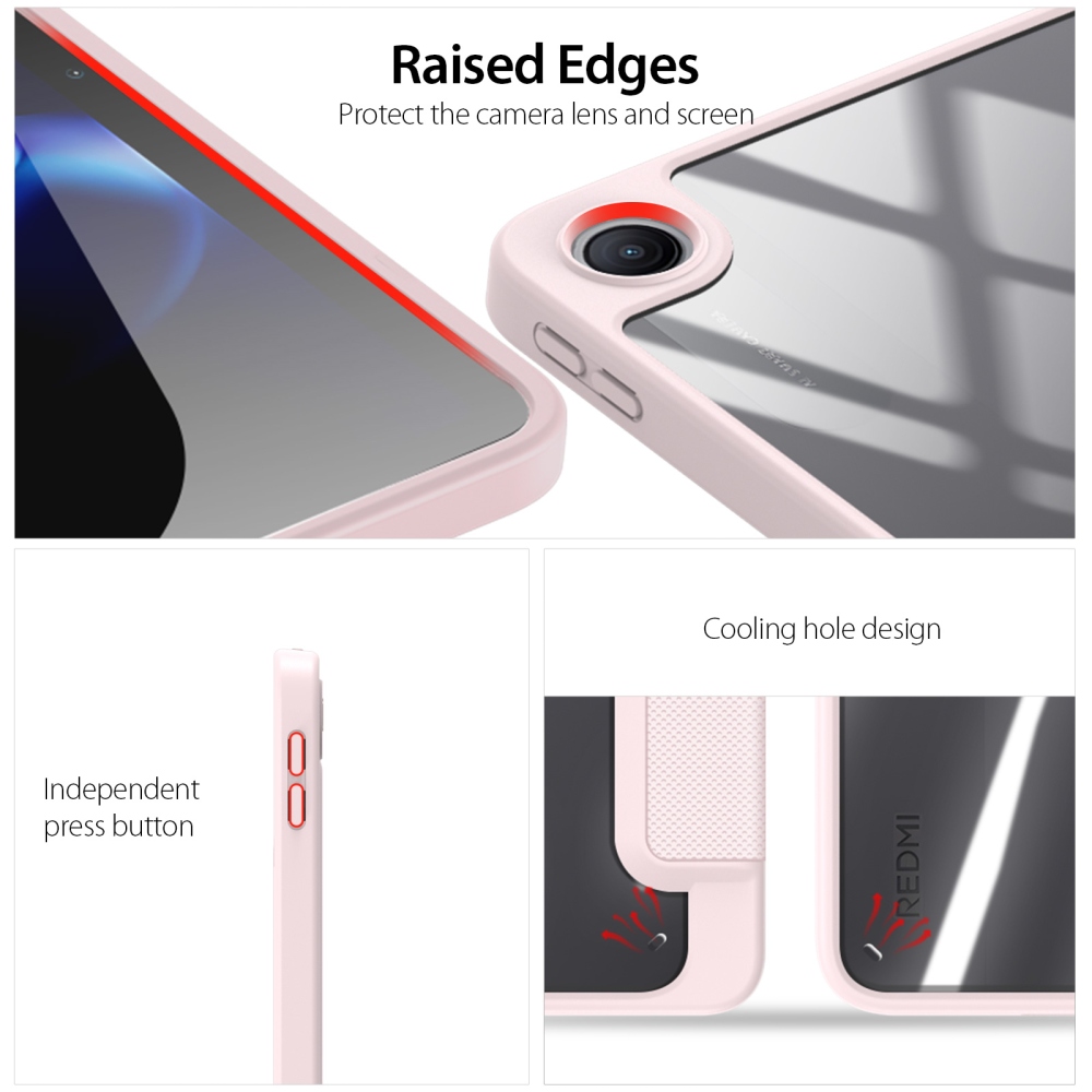 DUX chytré zavírací pouzdro na tablet Xiaomi Redmi Pad 2 9.7 - růžové