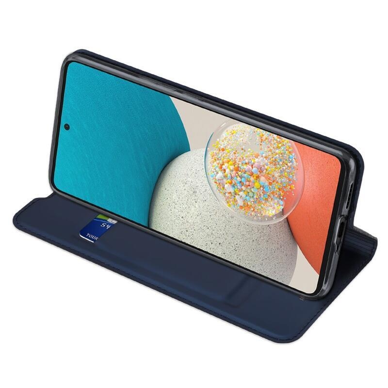 DUX elegantní peněženkové pouzdro pro mobil Samsung Galaxy A53 5G - tmavěmodré