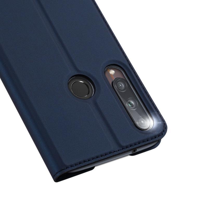 DUX elegantní PU kožené pouzdro na mobil Huawei P40 Lite E - tmavěmodré