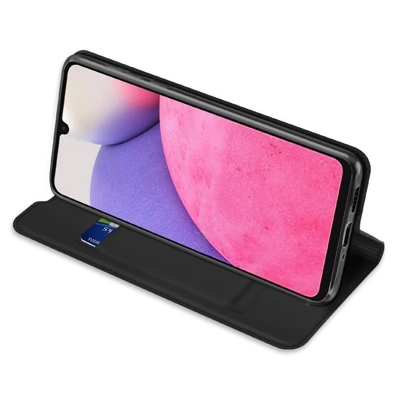 DUX elegantní PU kožené pouzdro na mobil Samsung Galaxy A33 5G - černé