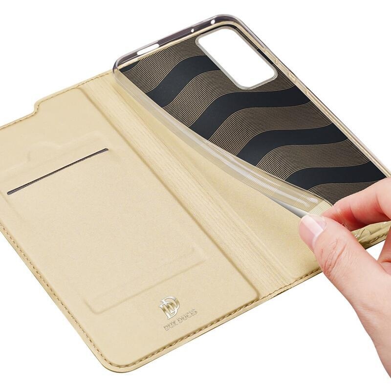 DUX elegantní PU kožené pouzdro na mobil Xiaomi 12/12X - zlaté