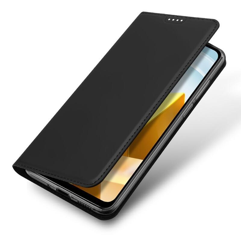 DUX elegantní PU kožené pouzdro na mobil Xiaomi Poco M5 - černé