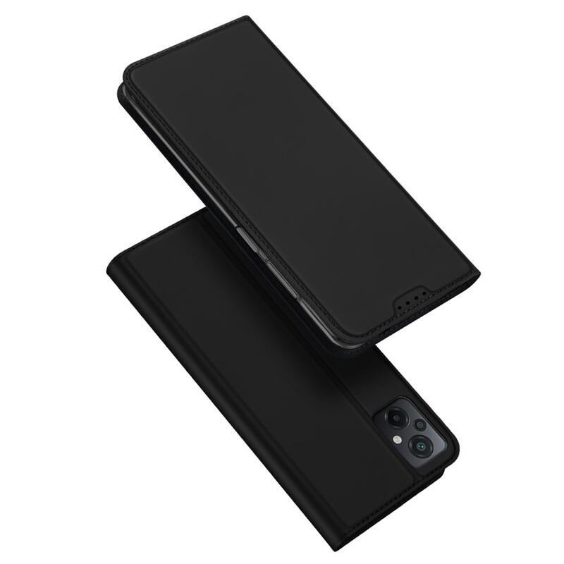 DUX elegantní PU kožené pouzdro na mobil Xiaomi Poco M5 - černé