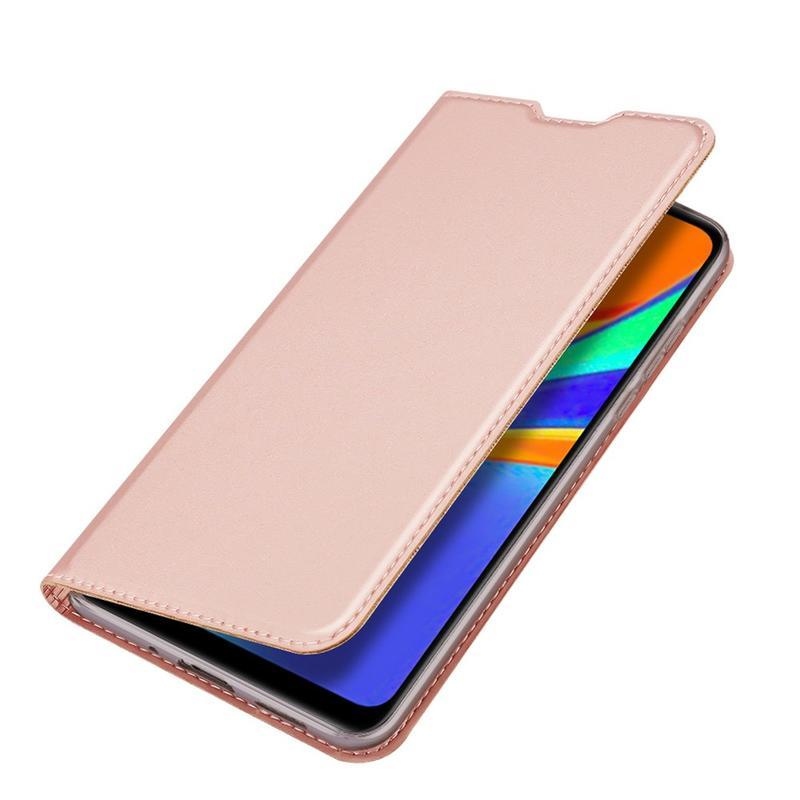 DUX elegantní PU kožené pouzdro na mobil Xiaomi Redmi 9C - růžovozlaté
