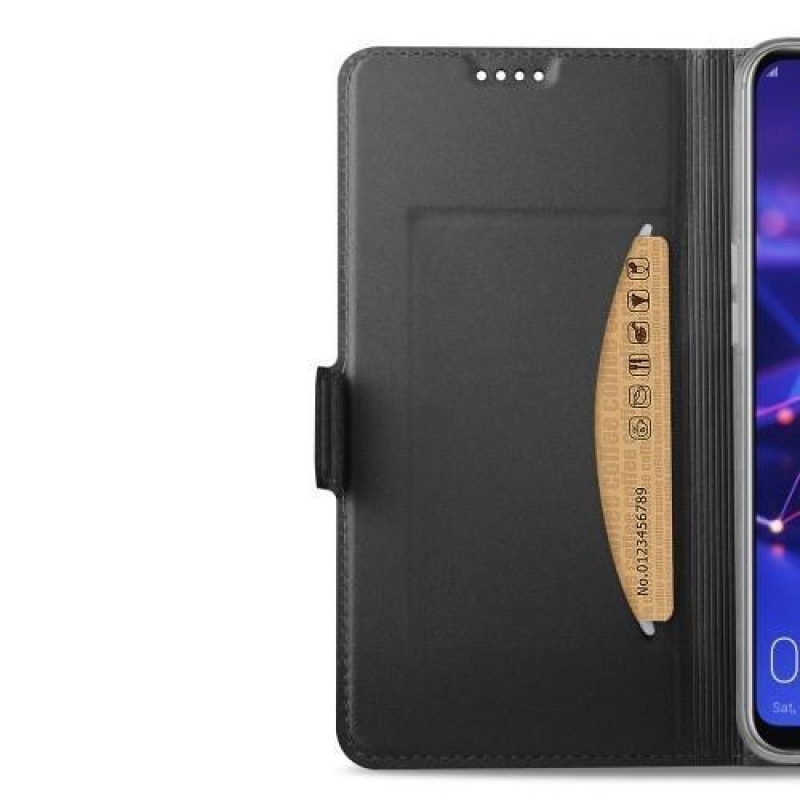 DUX elegantní PU kožené pouzdro pro Huawei Mate 20 Lite - antracitové