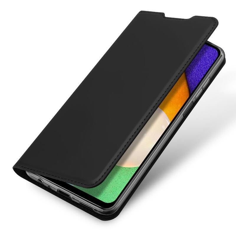 DUX elegantní PU kožené pouzdro pro mobil Samsung Galaxy A03s (166.6 x 75.9 x 9.1mm) - černé