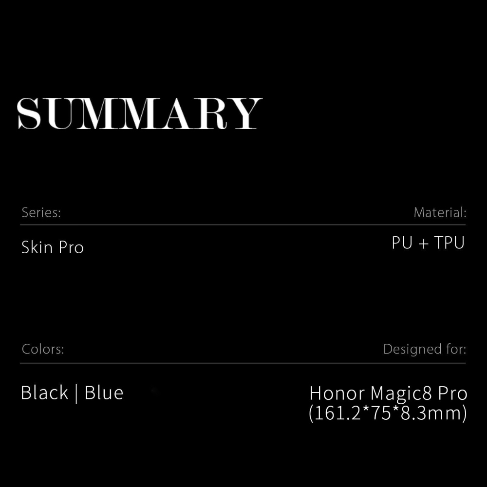 DUX knížkové pouzdro na Honor Magic 8 Pro 5G - černé