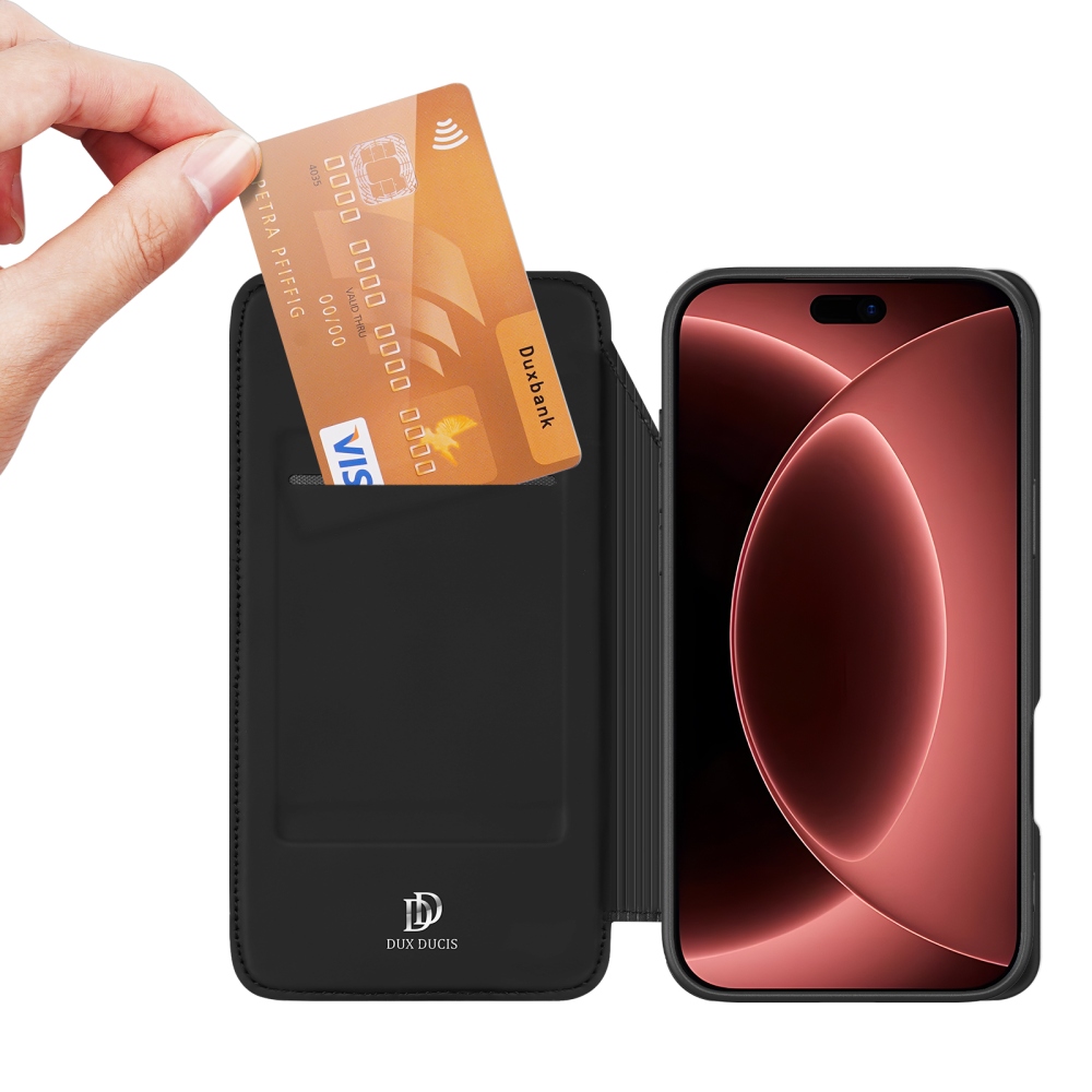 DUX knížkové pouzdro na iPhone 18 Pro Max/17 Pro Max - černý