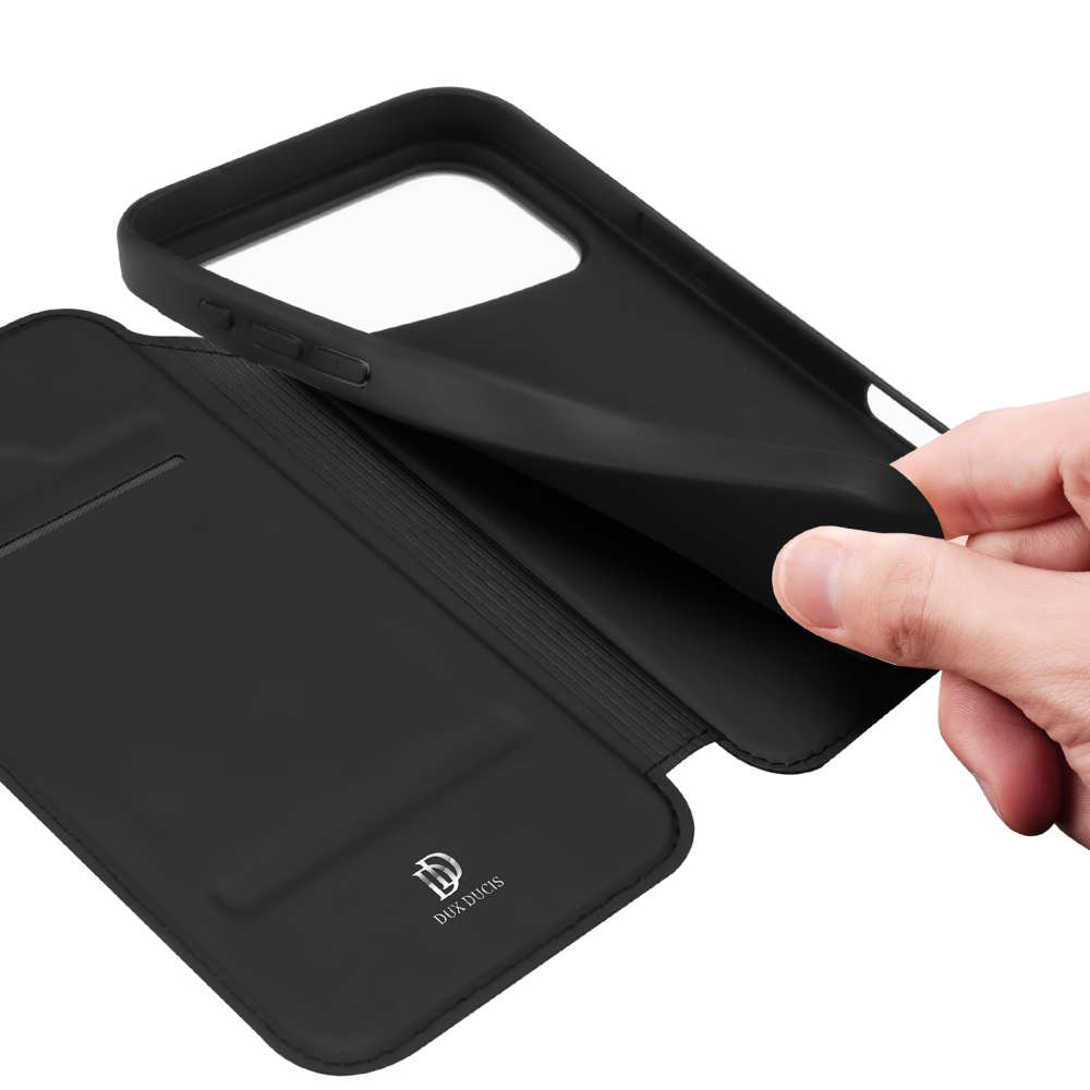 DUX knížkové pouzdro na iPhone 18 Pro Max/17 Pro Max - černý