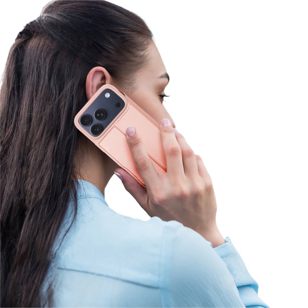 DUX knížkové pouzdro na iPhone 18 Pro Max/17 Pro Max - růžový
