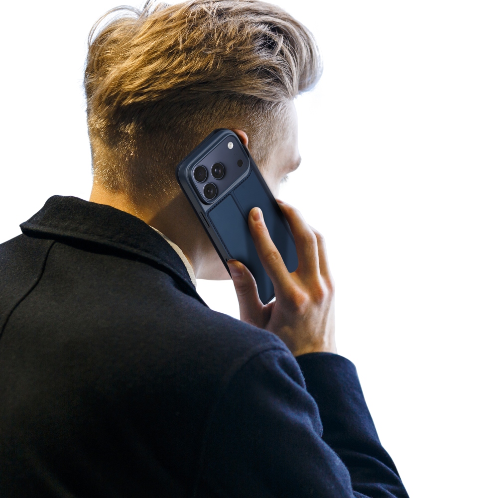 DUX knížkové pouzdro na iPhone 18 Pro Max/17 Pro Max - tmavěmodrý