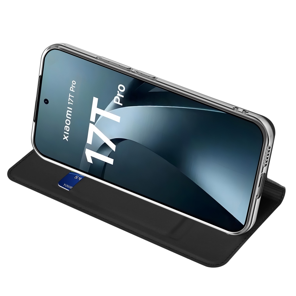 DUX knížkové pouzdro na mobil Xiaomi 17T Pro - černé
