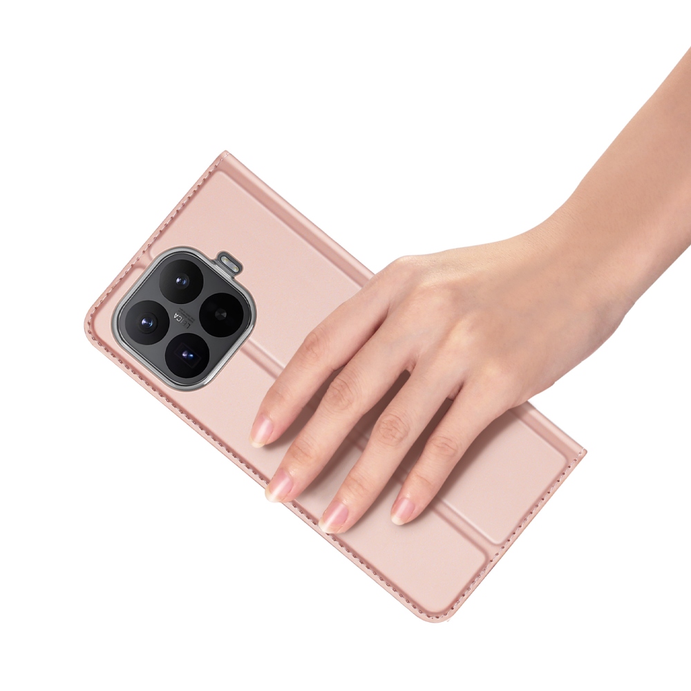 DUX knížkové pouzdro na mobil Xiaomi 17T Pro - růžovozlaté