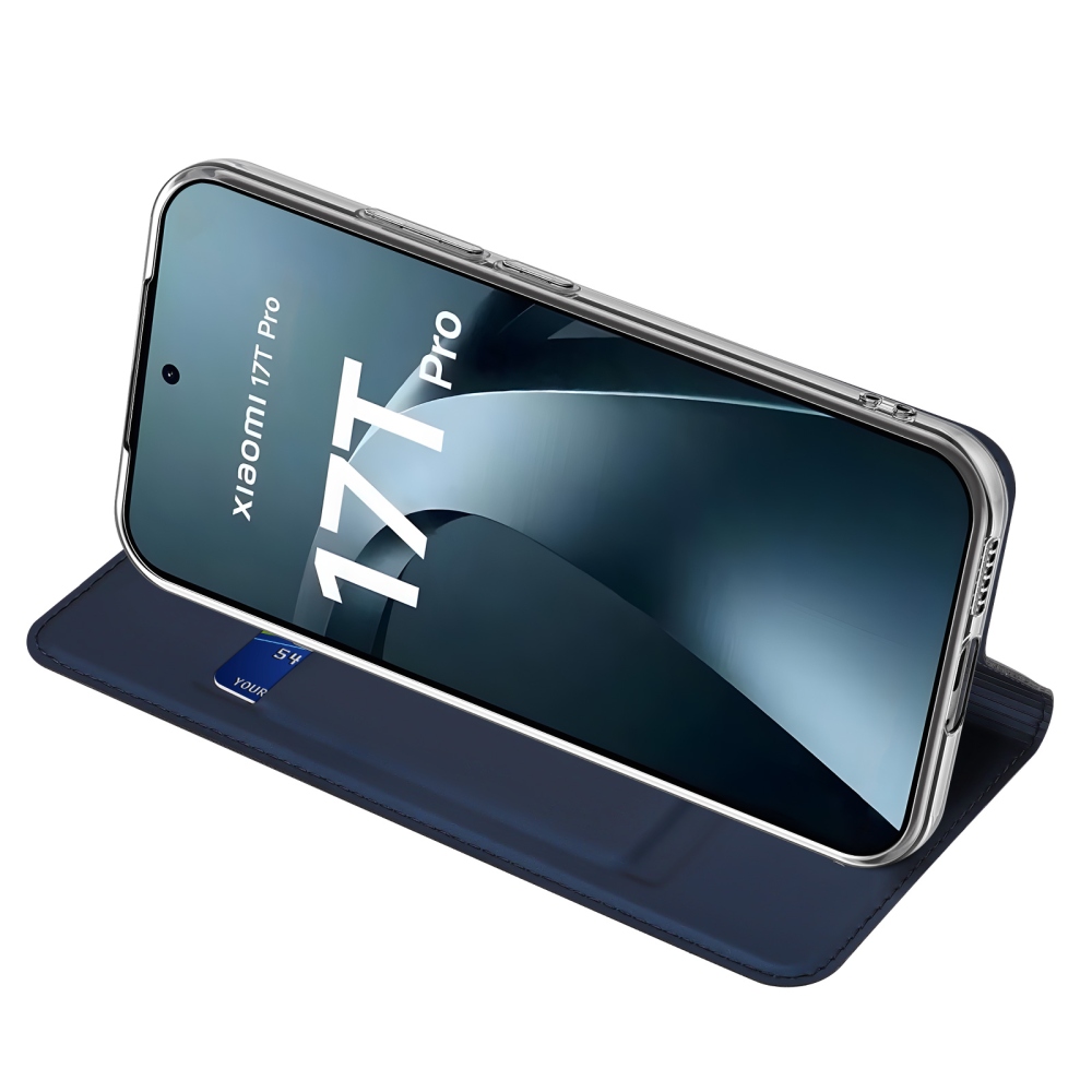 DUX knížkové pouzdro na mobil Xiaomi 17T Pro - tmavěmodré