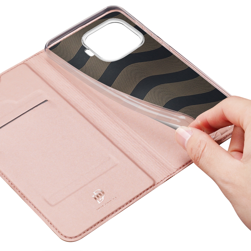 DUX knížkové pouzdro na mobil Xiaomi 17T - růžovozlaté